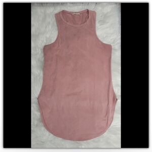 Concert By Clare tunic top faux suede feeling